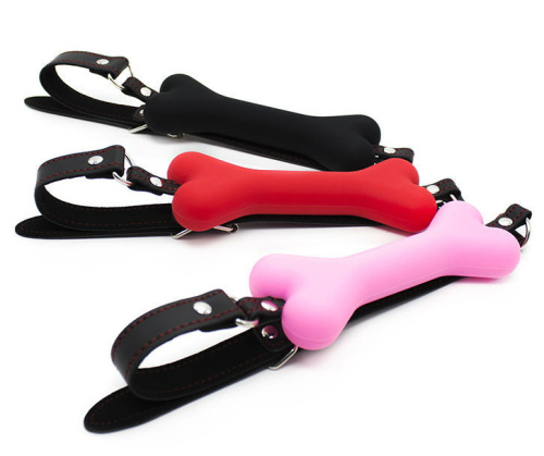 Кляп-трензель с розовой косточкой фото 5