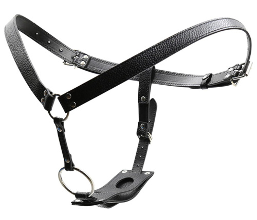 Ремень для страпона с анальной и вагинальной втулками фото 2