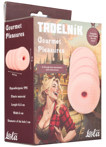 Оригинальный мастурбатор с уникальным рельефом Gourmet Pleasures Trdelnik фото 6