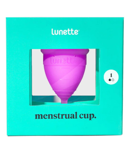 Фиолетовая менструальная чаша Lunette Cup 25 мл фото 6