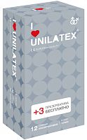 Точечные презервативы Unilatex Dotted 15 шт