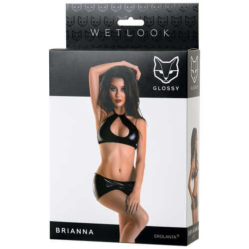 Комплект Glossy Brianna из материала Wetlook, размер S фото 5
