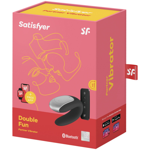 Смарт-стимулятор для пар Satisfyer Double Fun черный фото 4