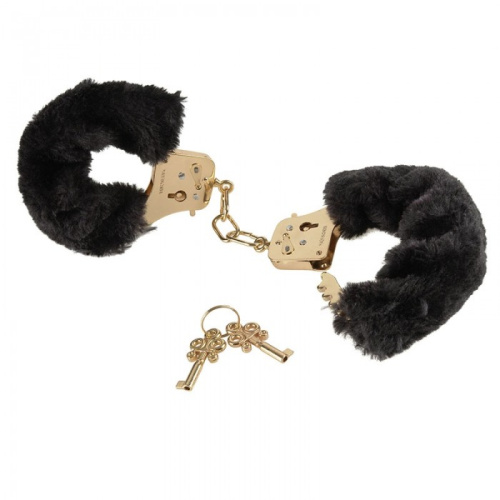 Наручники FF Gold Deluxe Furry Cuffs фото 2