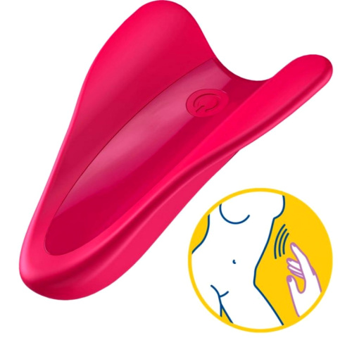 Перезаряжаемый вибратор на палец Satisfyer High Fly малиновый фото 2