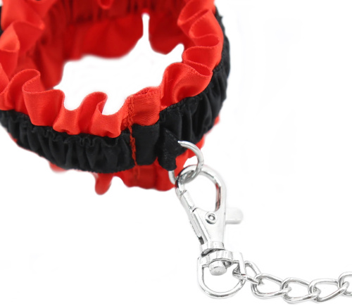 Атласные фиксаторы для шеи и рук на резинках с бантиками фото 6