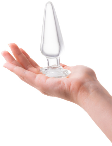 Анальная втулка из стекла Sexus Glass 12 см фото 4