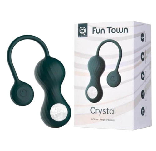 Вагинальные смарт-шарики с вибрацией Magic Motion Fun Town Crystal фото 10