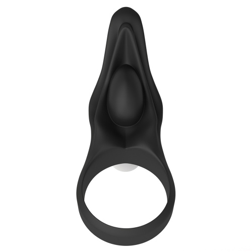 Виброкольцо Power Clit Silicone Cockring черное фото 2