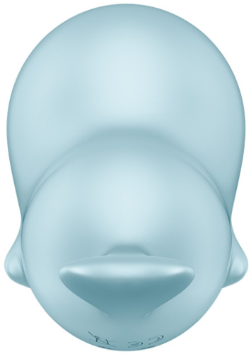 Вакуумно-волновой стимулятор с вибрацией Satisfyer Sassy Seal голубой фото 9
