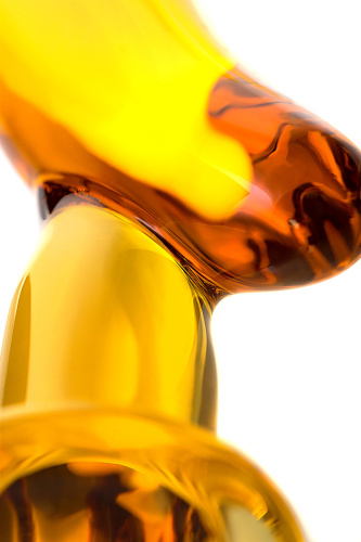 Изогнутый анальный стимулятор Банан из стекла фото 7