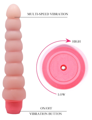 Рельефный вибратор с хребтом Flexi Vibe 19 см фото 6