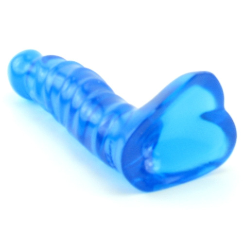 Тонкий голубой анальный фаллос 5 5in фото 4