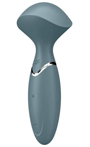 Перезаряжаемый мини-массажер с вибрацией Satisfyer Mini Wand-er серый фото 4