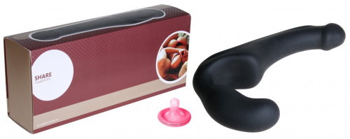 Безремневой страпон Fun Factory Share черный фото 7