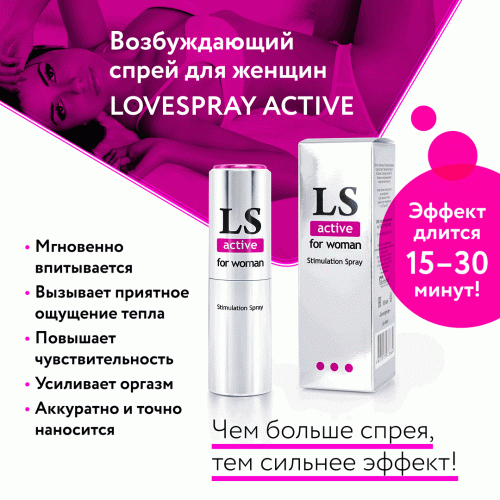 Спрей-стимулятор LoveSpray Active для женщин 18 мл фото 8