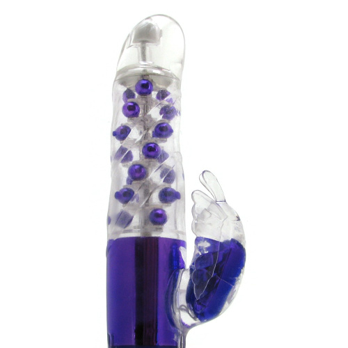 Вибратор с клиторальным стимулятором бабочка фото 3