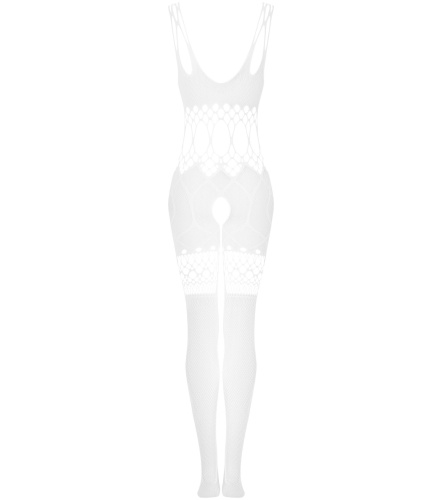 Утонченный кэтсьюит с открытым доступом белого цвета S/L фото 6