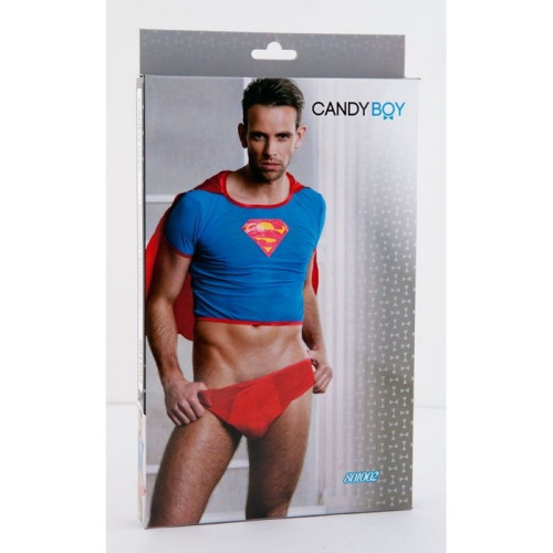 Костюм супермена красно-голубой OS фото 3