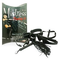 Бондажный набор черного цвета Mistress Bondage