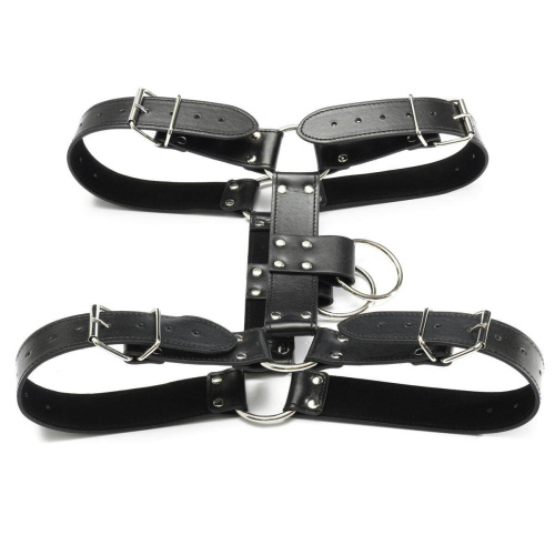 Мужская сбруя черного цвета фото 4