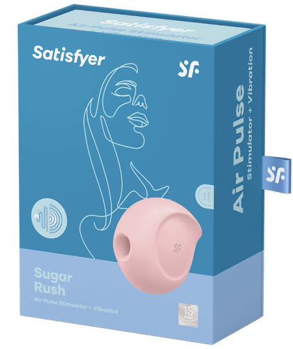 Вакуумно-волновой стимулятор с вибрацией Satisfyer Sugar Rush розовый фото 10