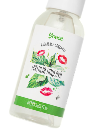 Съедобная гель-смазка Yovee Мятный поцелуй со вкусом мяты 50 мл фото 4