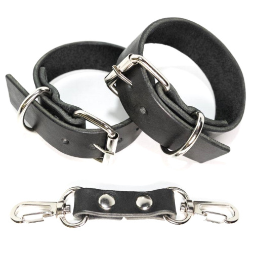 Кожаные наручники ручной работы фото 2