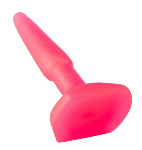 Розовая анальная пробка для ношения фото 3
