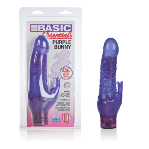 Фиолетовый вибратор Basic Essentials - Bunny Vibes фото 6