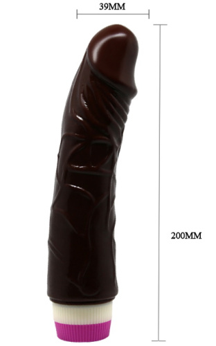 Реалистичный вибратор Любовник мулат 20 см фото 5