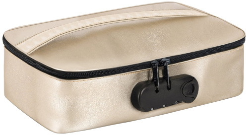 Сумка с кодовым замком для хранения игрушек Discreet Box Luxury Gold