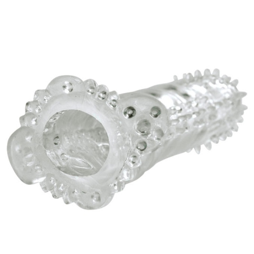 Прозрачная насадка на пенис Brave Man 14 см фото 5