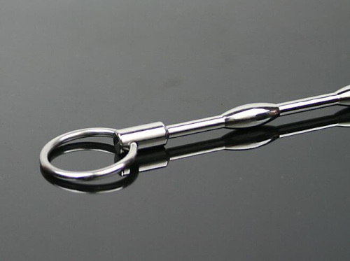 Серебристый уретральный буж 13 см фото 4