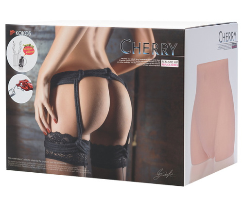 Реалистичный мастурбатор Kokos Cherry с вибрацией и ротацией фото 11