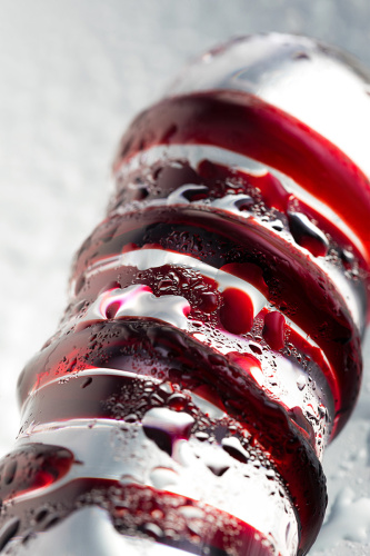 Двухсторонний роскошный фаллос из стекла фото 8