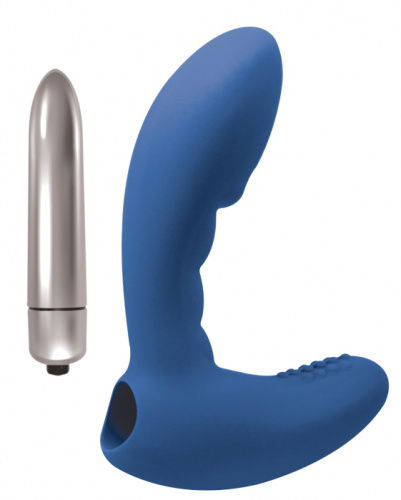Стимулятор простаты с вибрацией Wonder Touch Blue фото 3