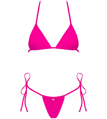 Яркое мини-бикини Bella Vista розового цвета OS фото 5