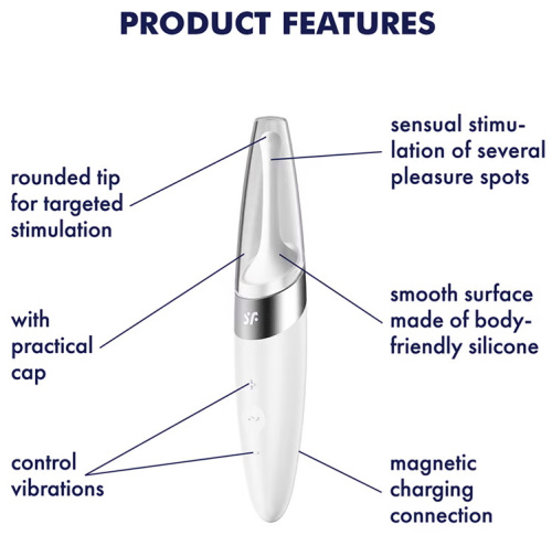 Точечный стимулятор с вибрацией Satisfyer Twirling Delight белый фото 5