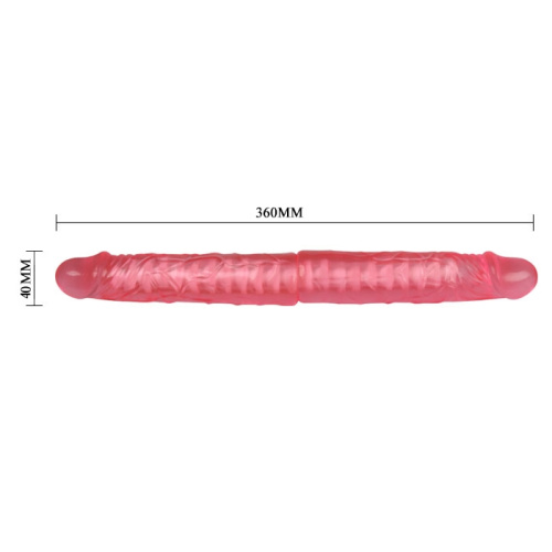 Двухголовый розовый фаллос с хребтом фото 4