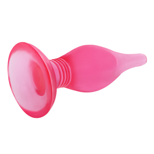 Розовая анальная пробка с присоской Butt plug фото 3