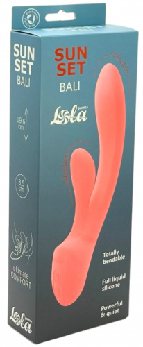 Перезаряжаемый вибратор с клиторальным стимулятором Bali Sunset фото 3