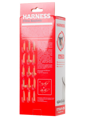 Страпон Harness с реалистичной насадкой фото 6