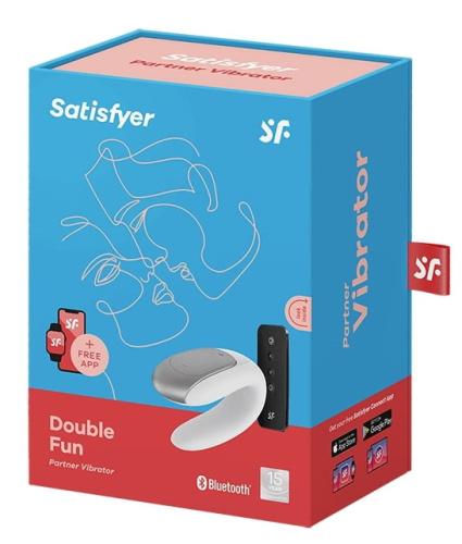 Смарт-стимулятор для пар Satisfyer Double Fun белый фото 9