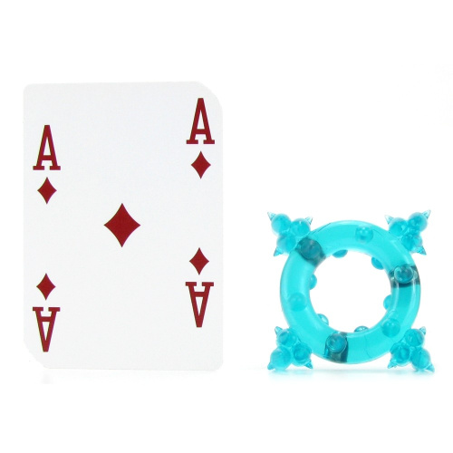 Синее кольцо Nuts & Bolts Cockrings фото 4