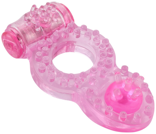 Тянущееся виброкольцо для эрекции Rings Ringer Pink фото 3