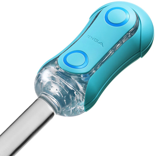 Футуристичный мастурбатор Tenga Flip ORB Ocean голубой фото 8