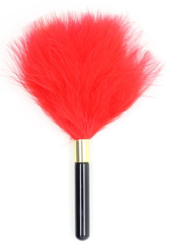 Красный перьевой тиклер 18 см фото 2