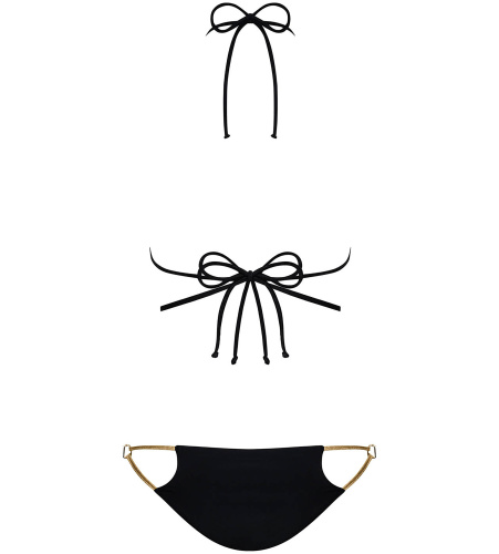Бикини черно-золотого цвета с мерцающим блеском Goldivia M фото 6