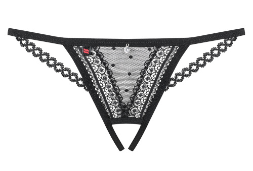 Пикантные черные трусики с доступом L/XL фото 3